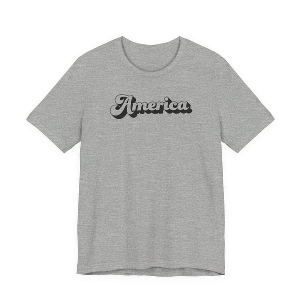 America Retro Script Quality Tee
