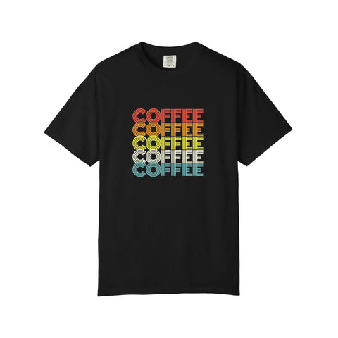 Comfort Colors® Retro Rainbow Coffee Stack Tee