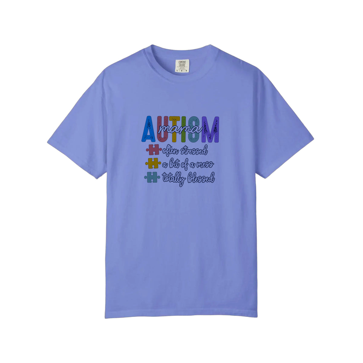 Comfort Colors® Autism Mama Totally Blessed Tee