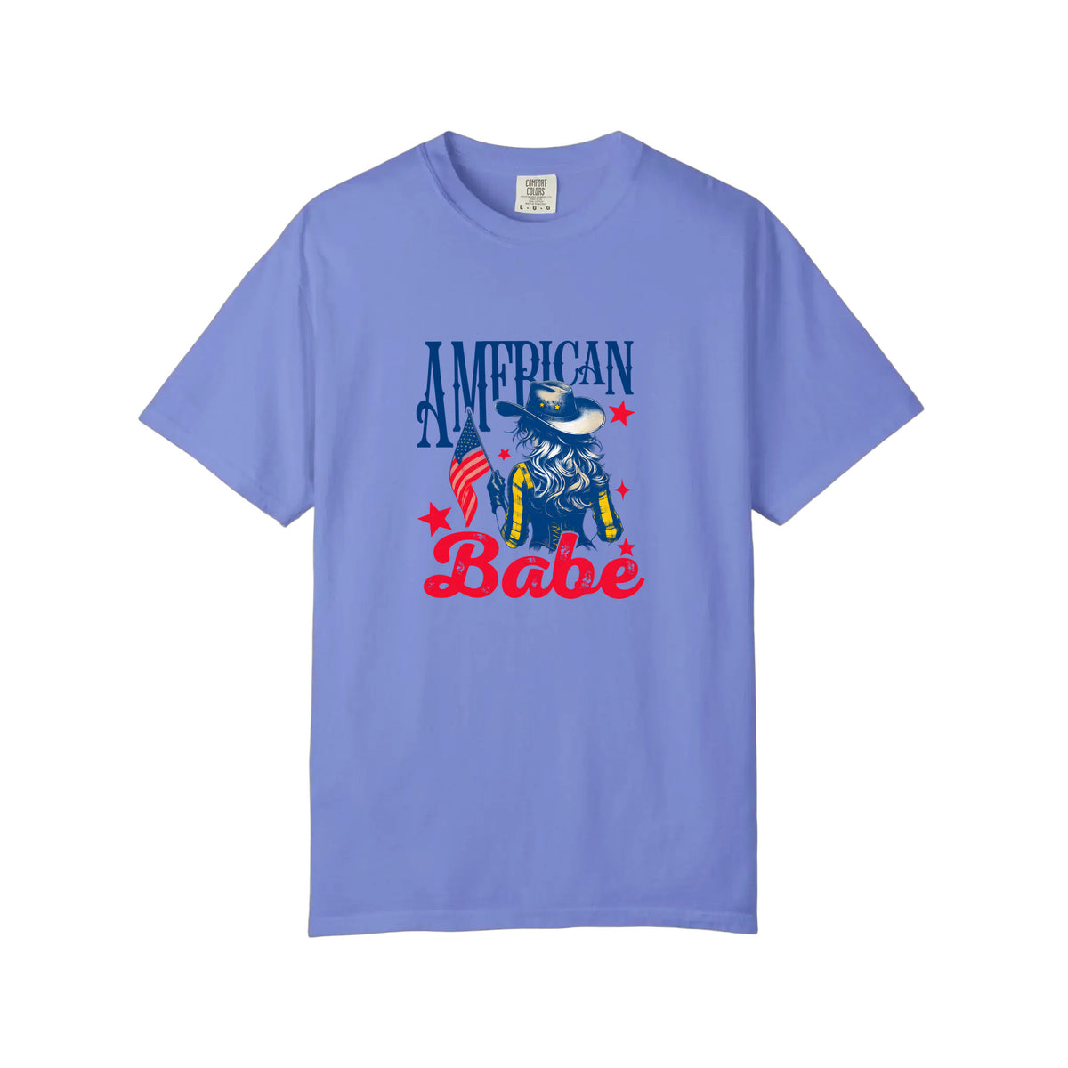 Comfort Colors® American Babe Cowgirl Flag Tee