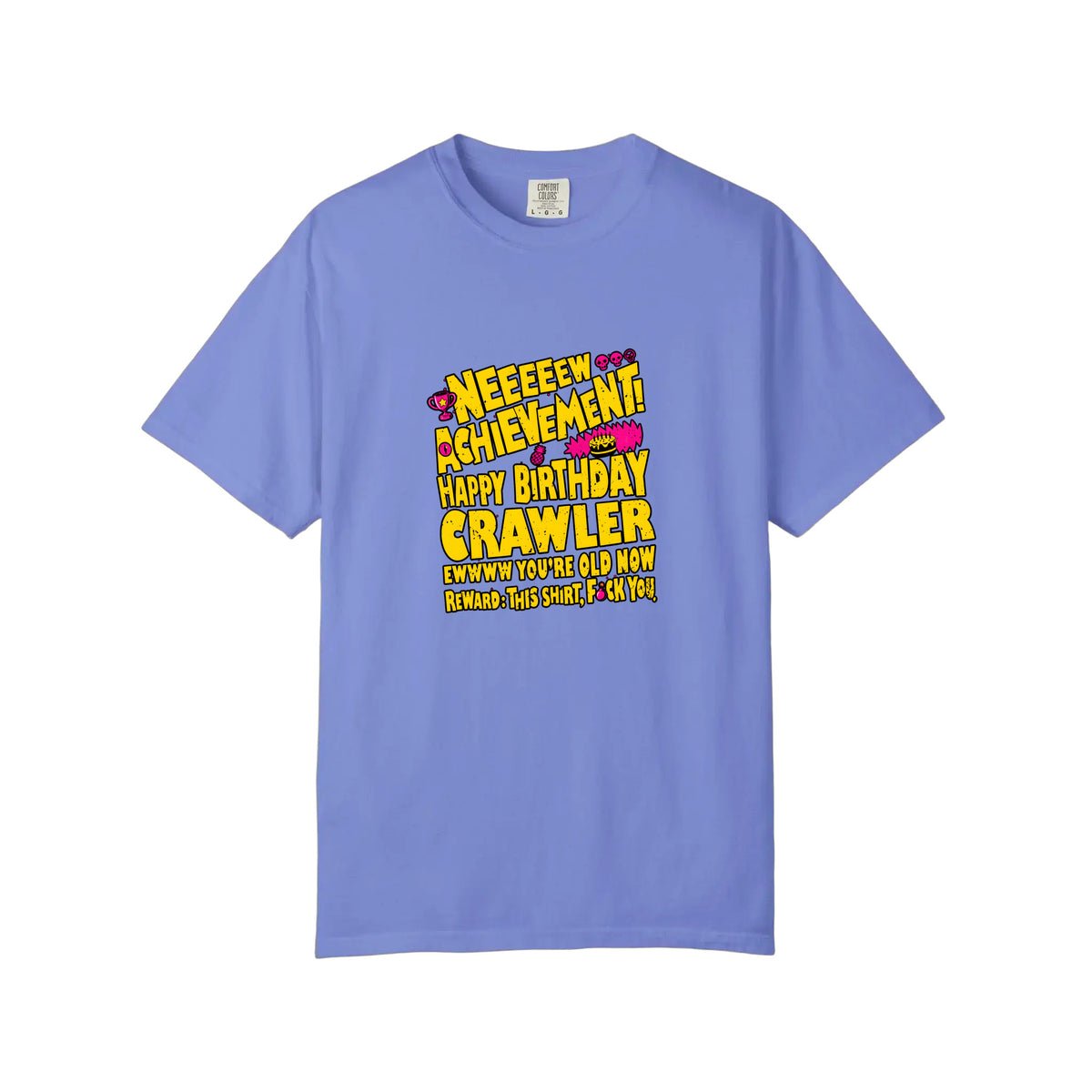 Comfort Colors® New Achievement Happy Birthday Crawler Tee