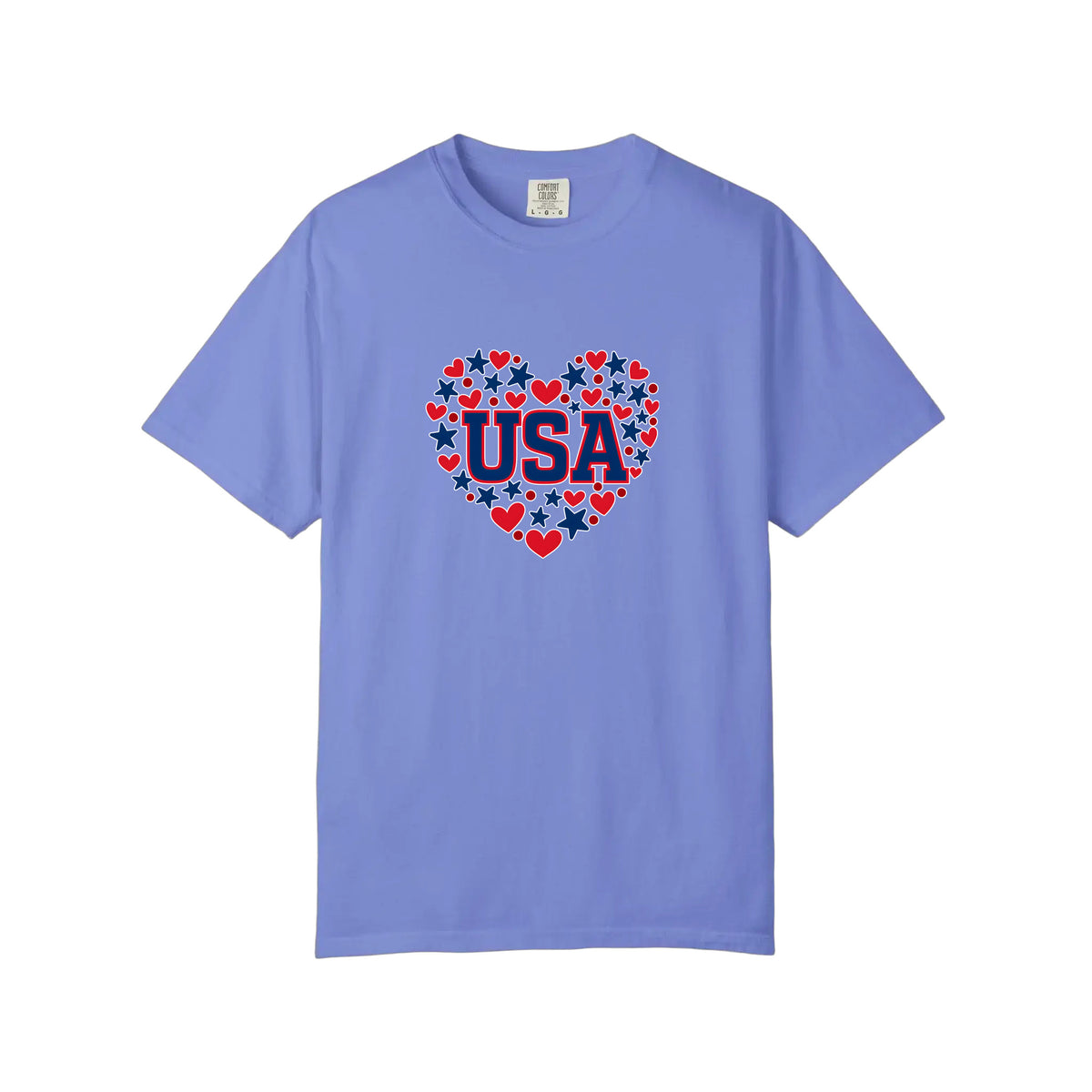 Comfort Colors® USA Hearts And Stars Tee