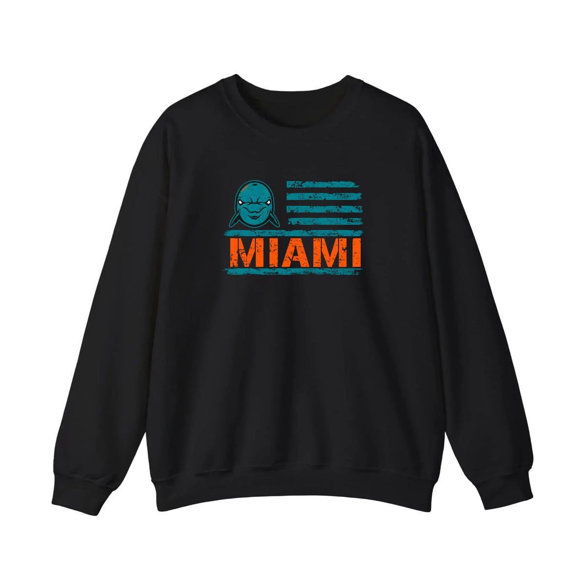 Miami Dolphin Flag Sweatshirt