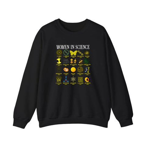 Women In Science Icons Grid Sweatshirt