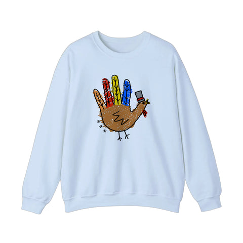 Hand Turkey In A Top Hat Sweatshirt