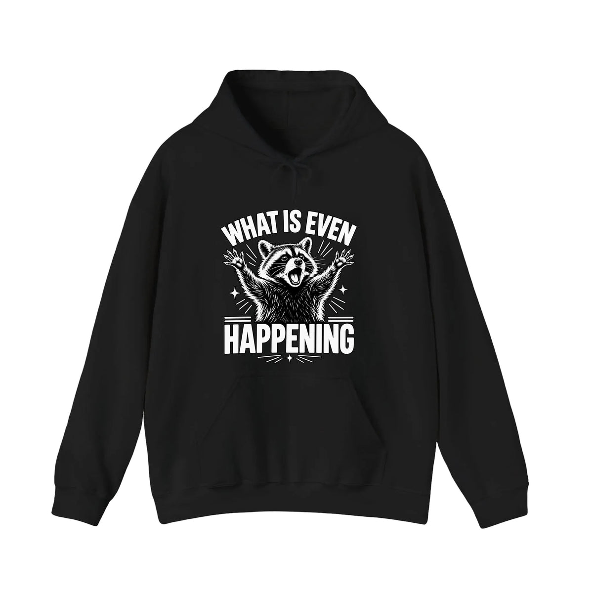 What Is Even Happening Raccoon Hoodie