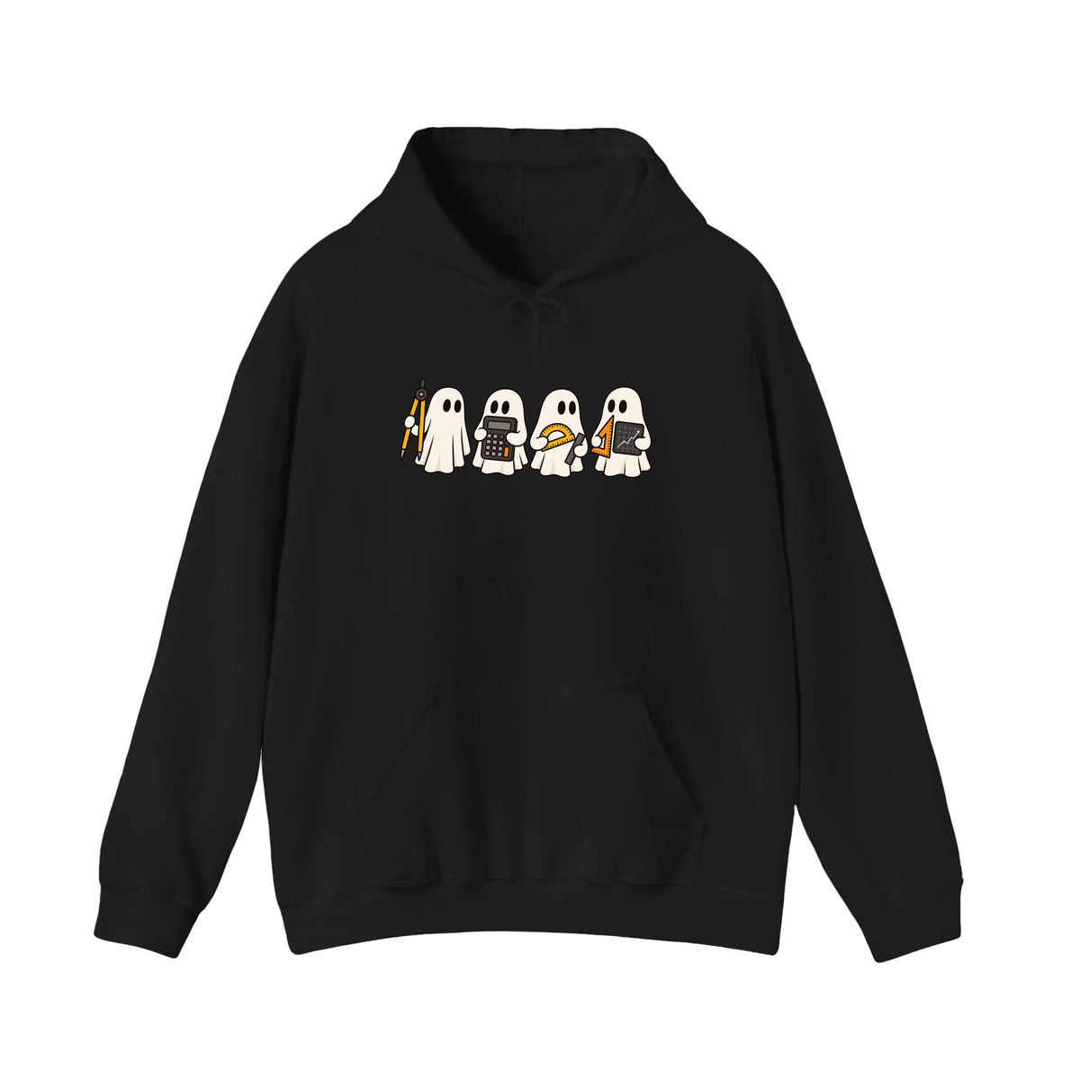 Math Ghosts With Calculators Hoodie