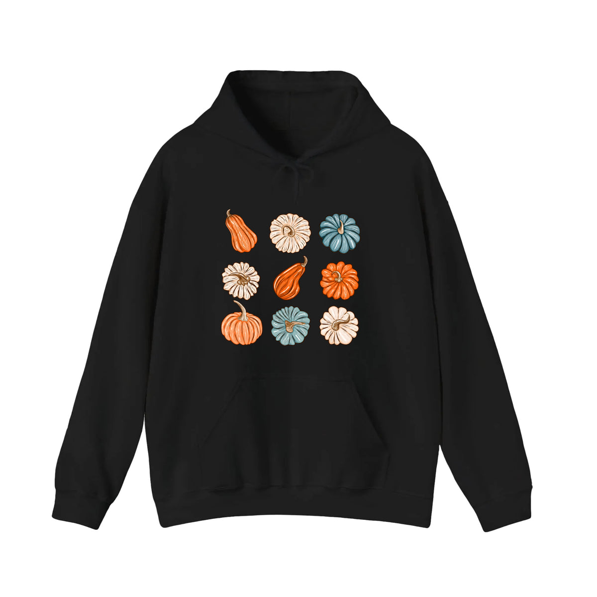Nine Pumpkins In A Grid Hoodie