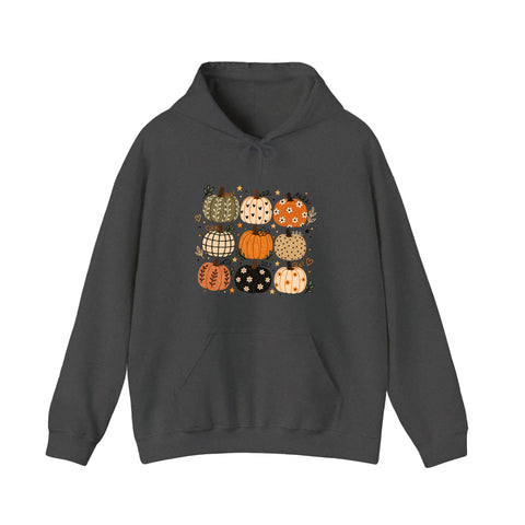 Patterned Pumpkin Patch Hoodie