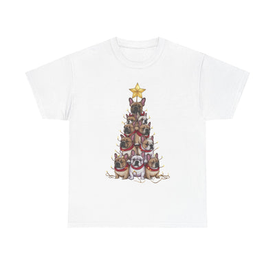 Frenchie Holiday Tree Tee