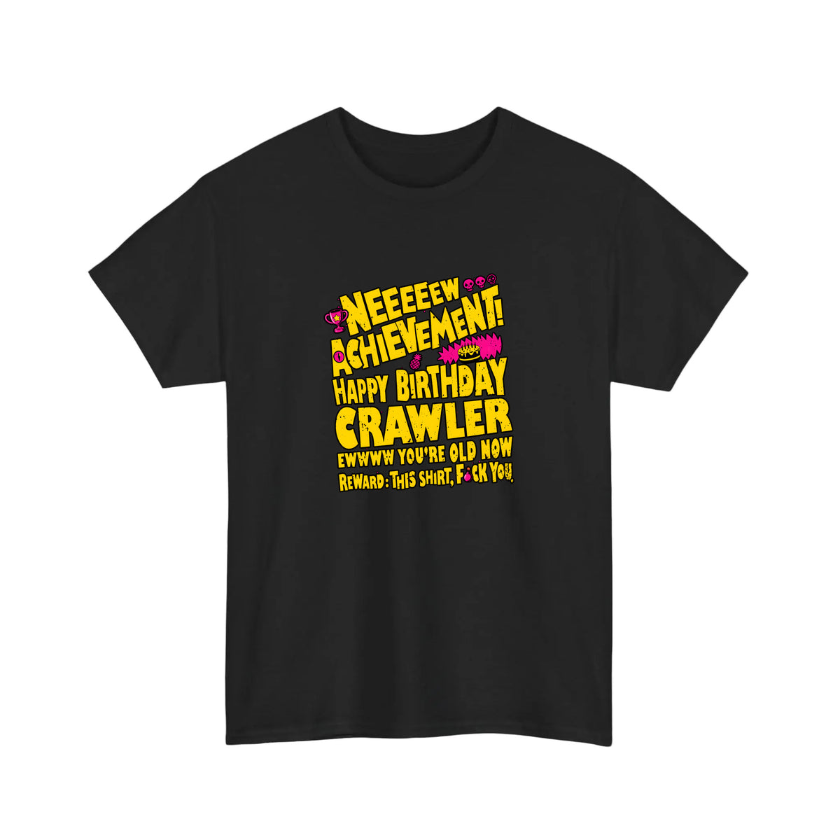 New Achievement Happy Birthday Crawler Tee