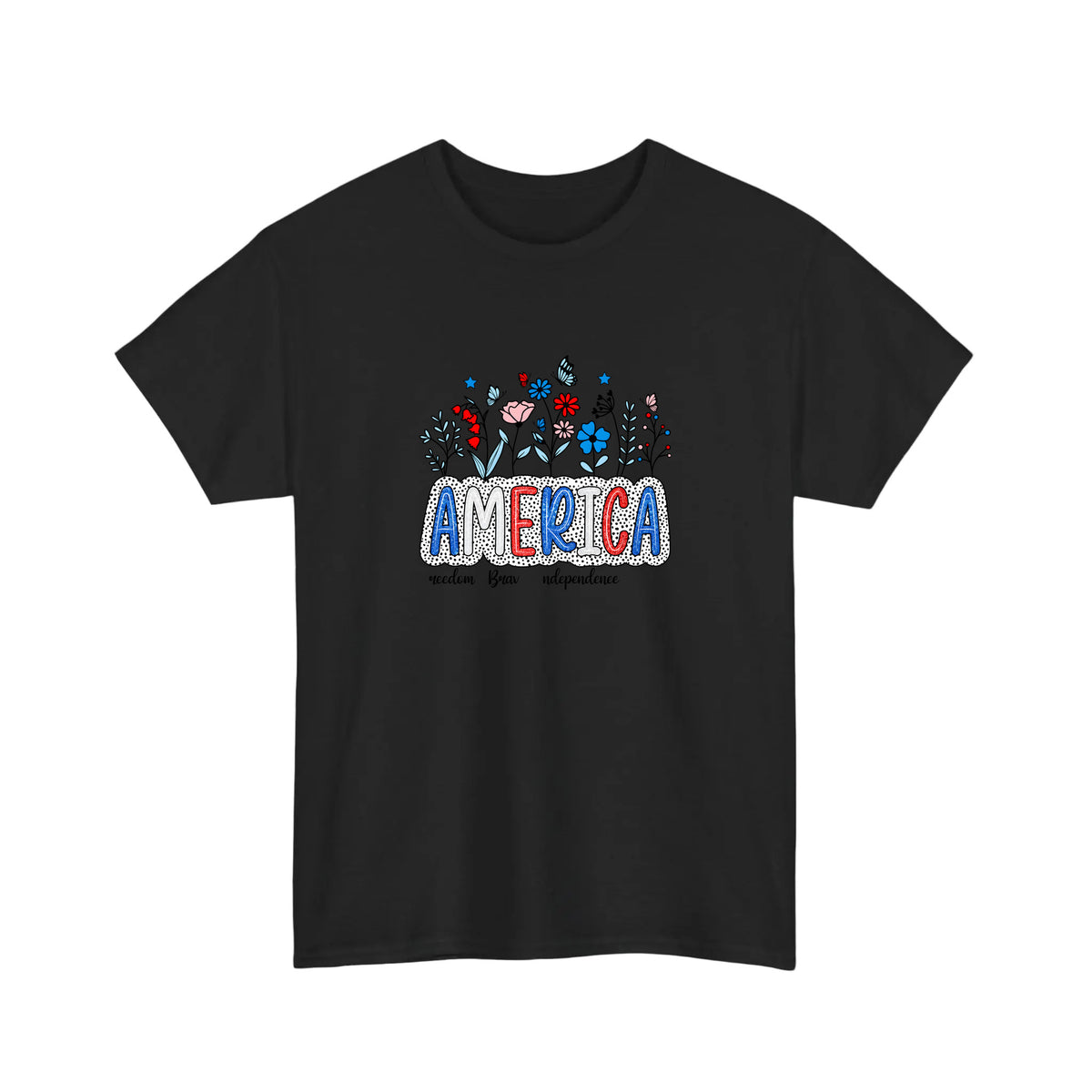 America Wildflower Freedom Tee