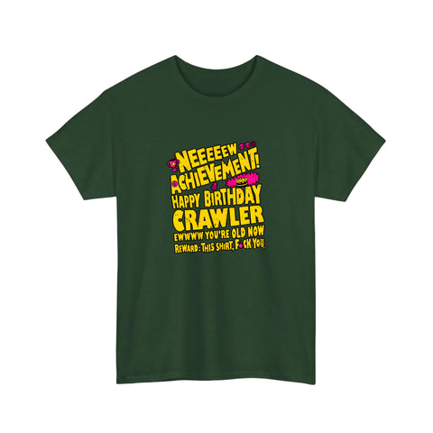 New Achievement Happy Birthday Crawler Tee