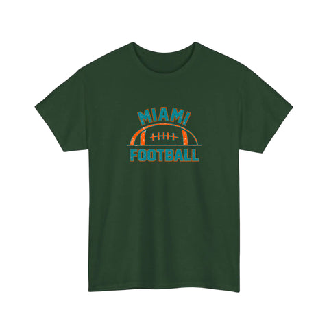 Miami Football Vintage Half Ball Tee