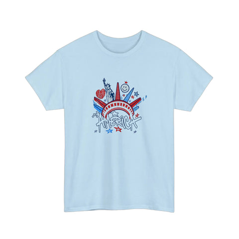 America Liberty Crown Graffiti Tee