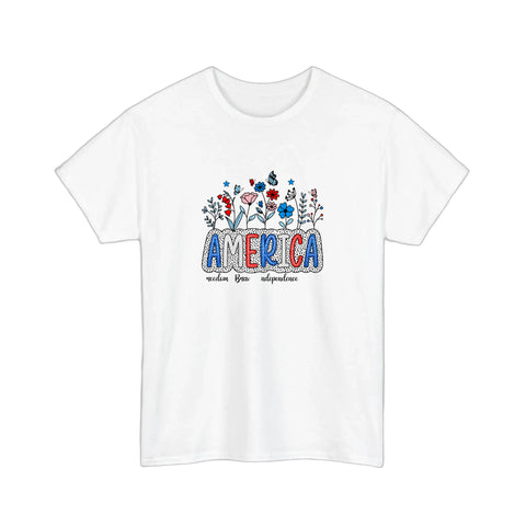 America Wildflower Freedom Tee