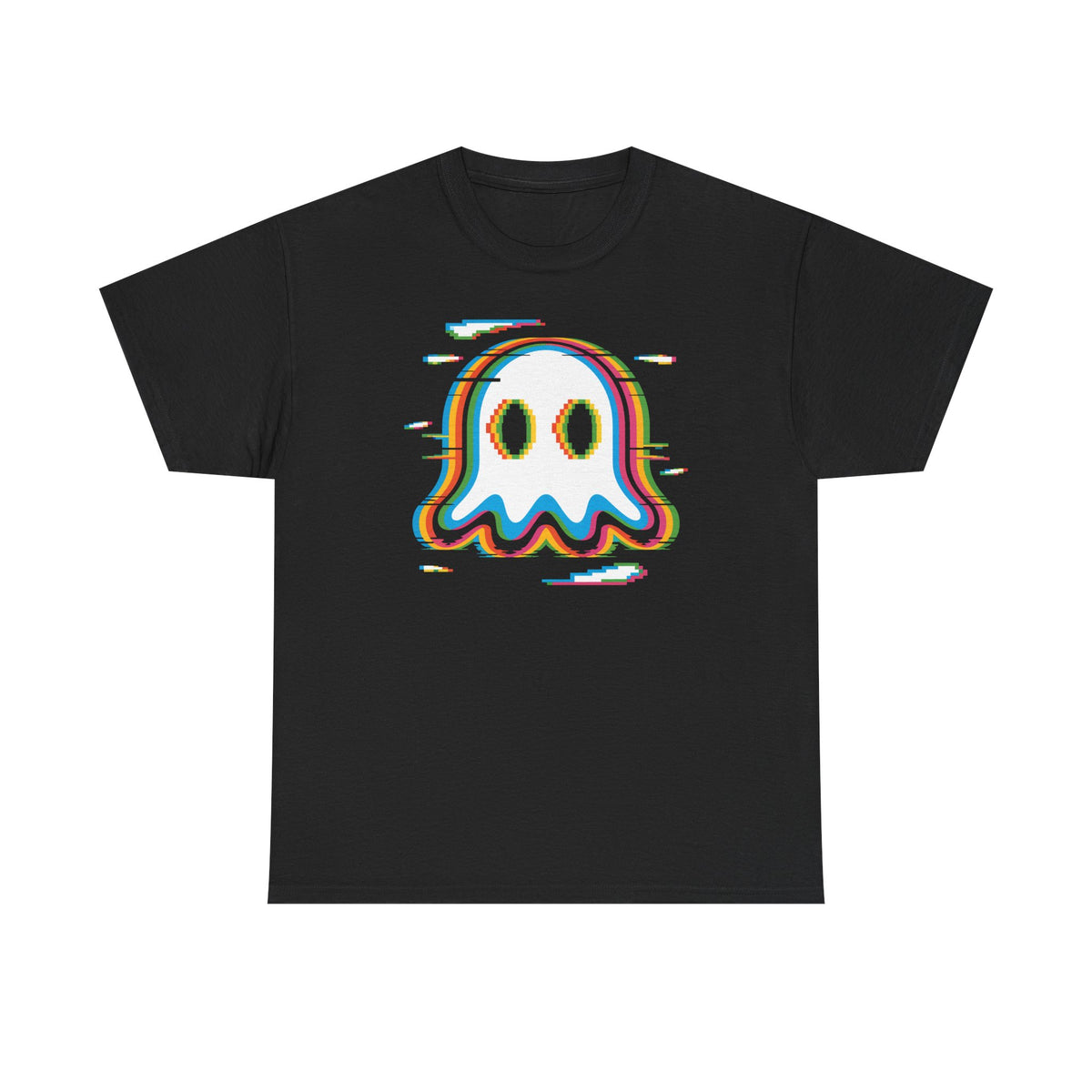 Glitch Rainbow Ghost Tee