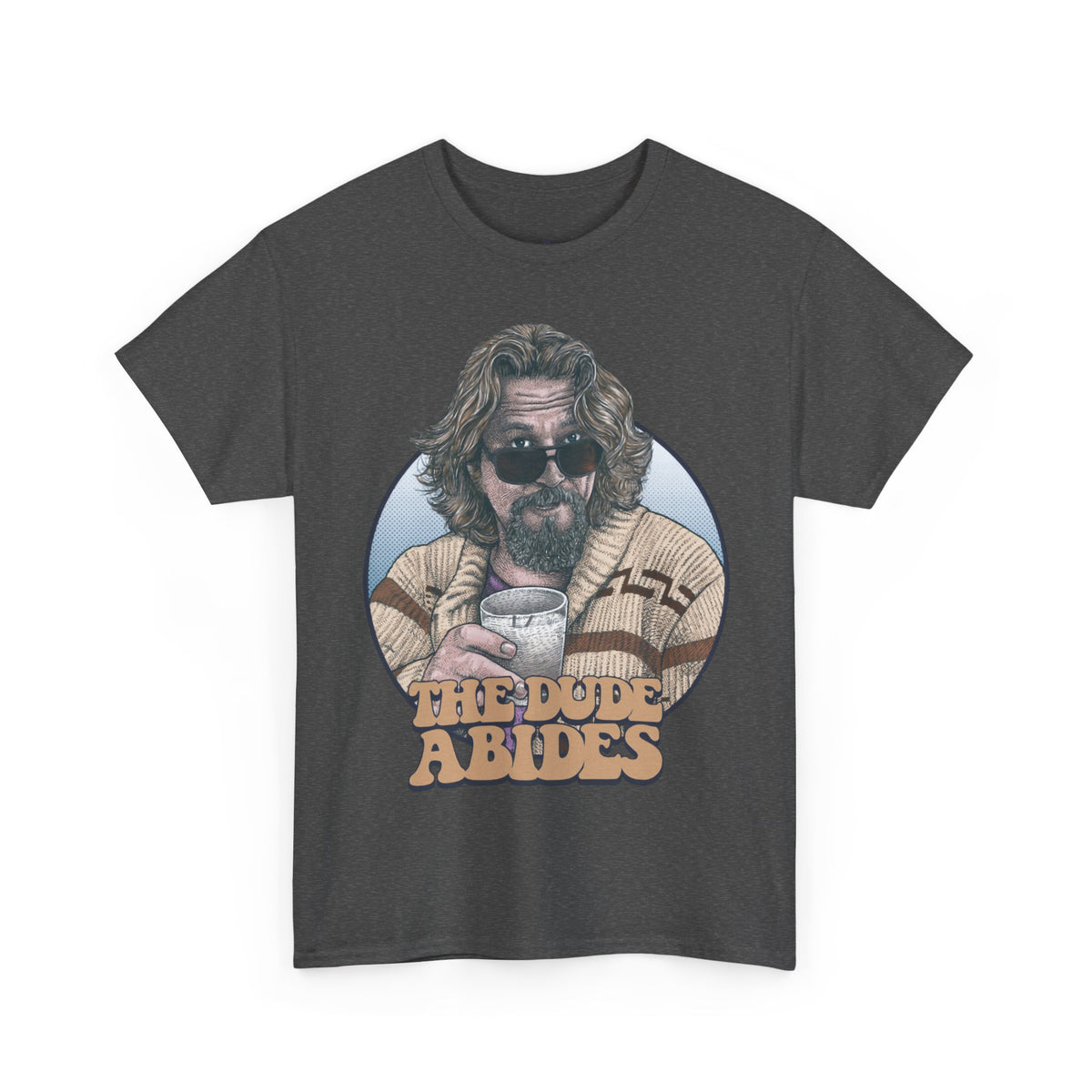 Big Lebowski Dude Abides Beverage B Premium T-Shirt