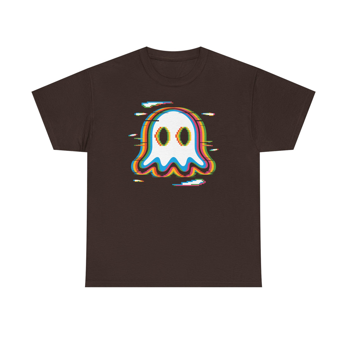 Glitch Rainbow Ghost Tee