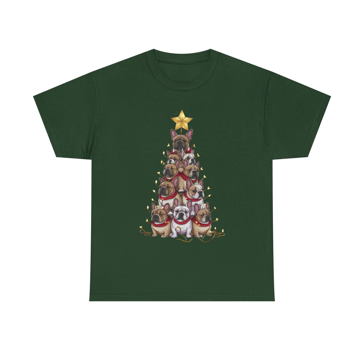 Frenchie Holiday Tree Tee