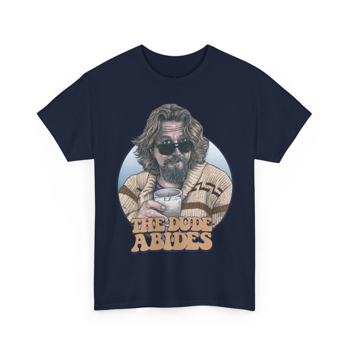 Big Lebowski Dude Abides Beverage B Premium T-Shirt