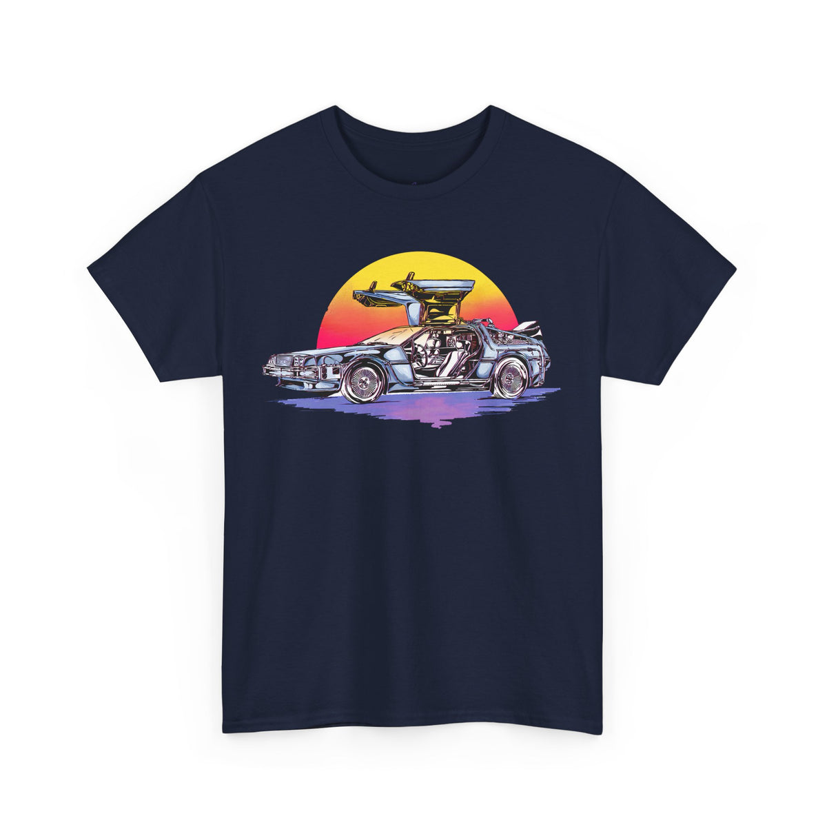 Delorean Sunset Copy Premium T-Shirt