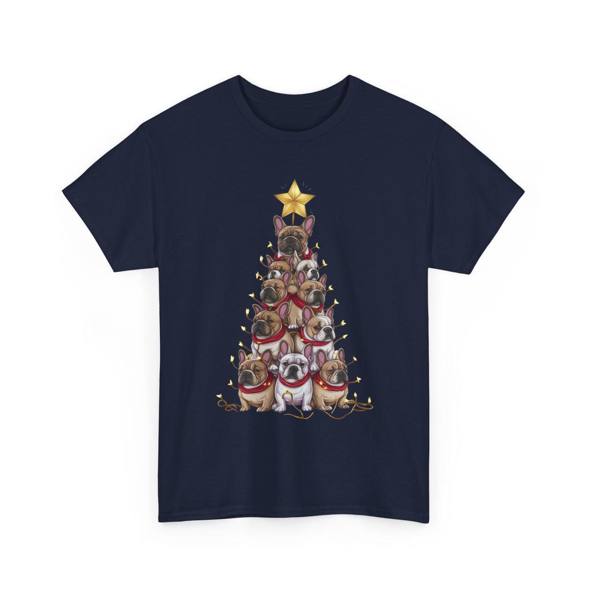 Frenchie Holiday Tree Tee
