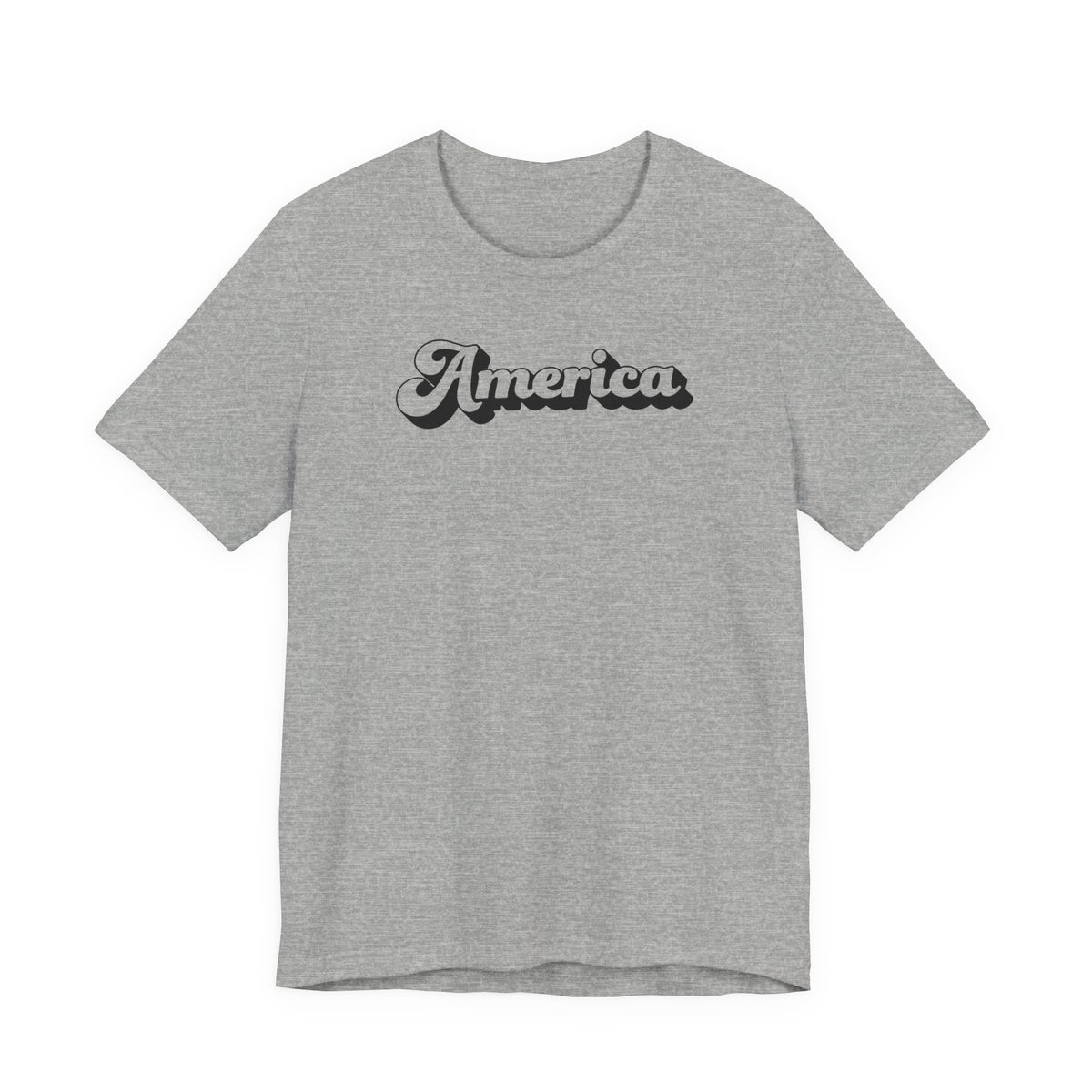 America Retro Script Quality Tee