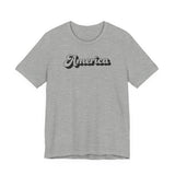 America Retro Script Quality Tee