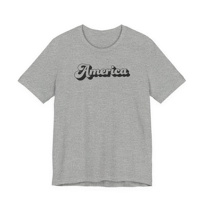 America Retro Script Quality Tee