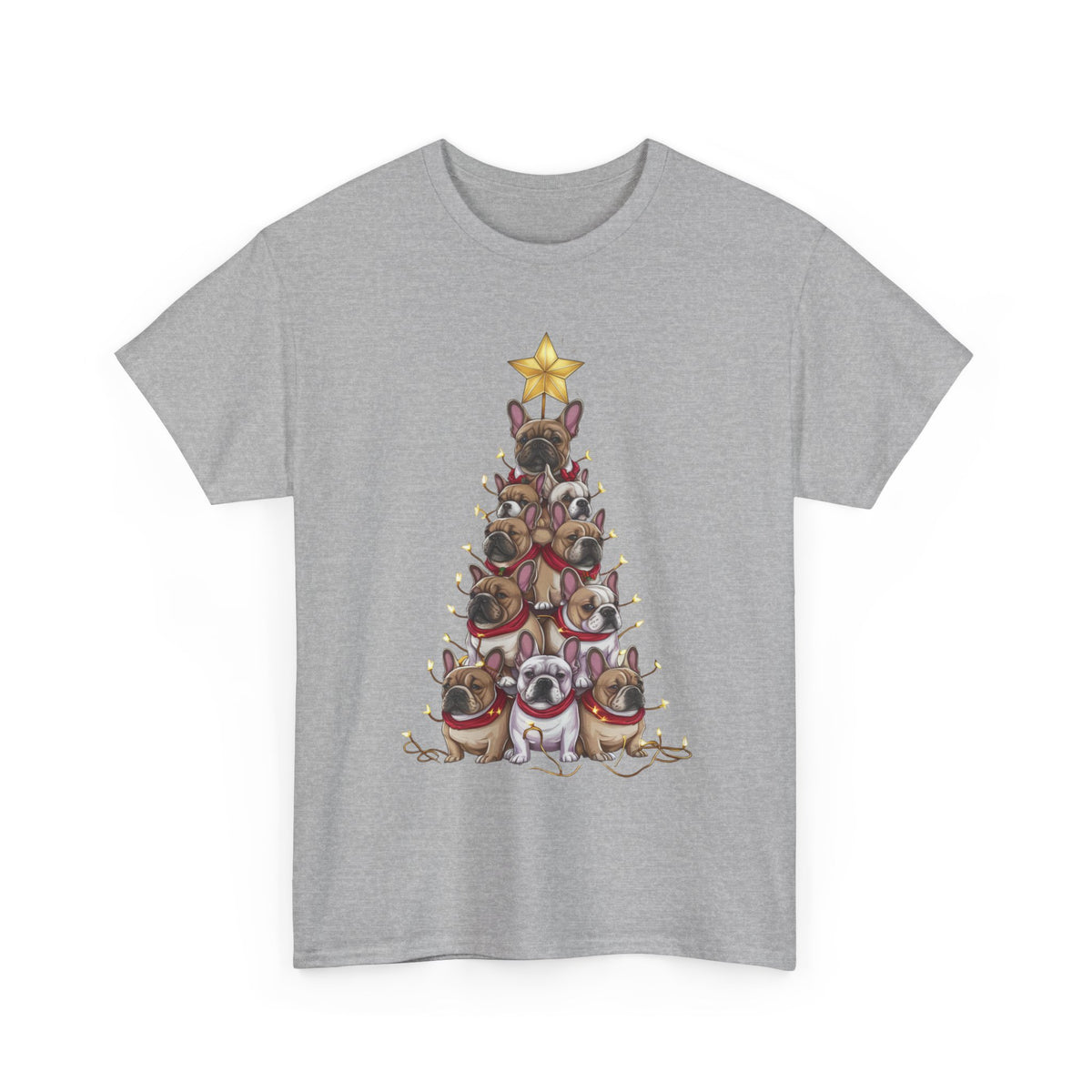 Frenchie Holiday Tree Tee