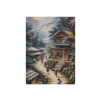 Dawn Serenity by the Village Torii Gate