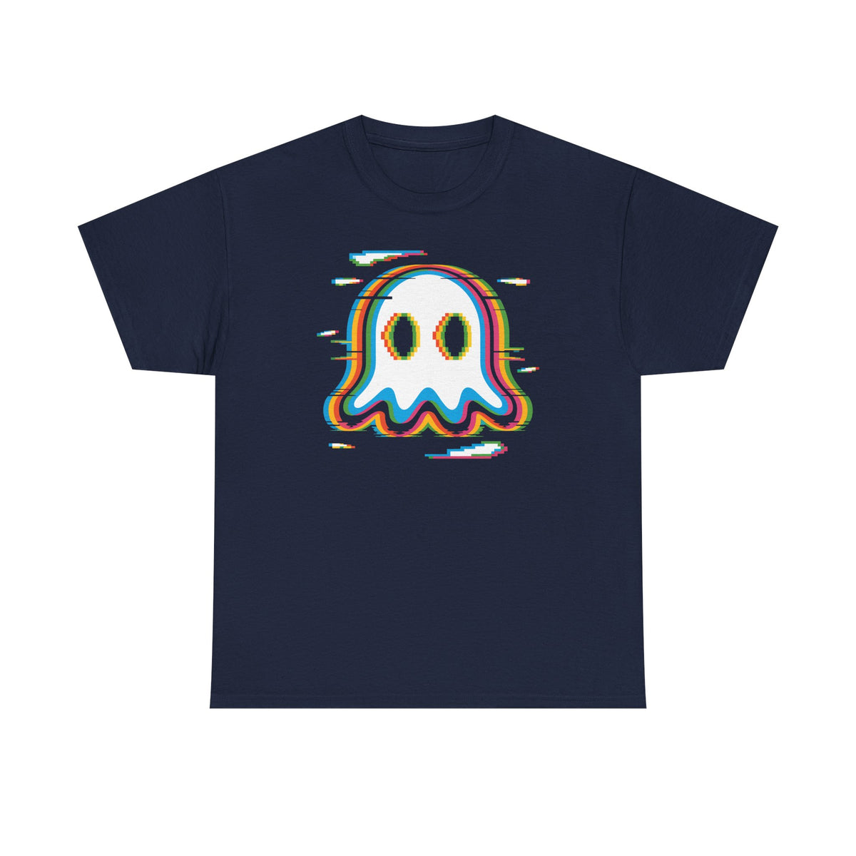 Glitch Rainbow Ghost Tee