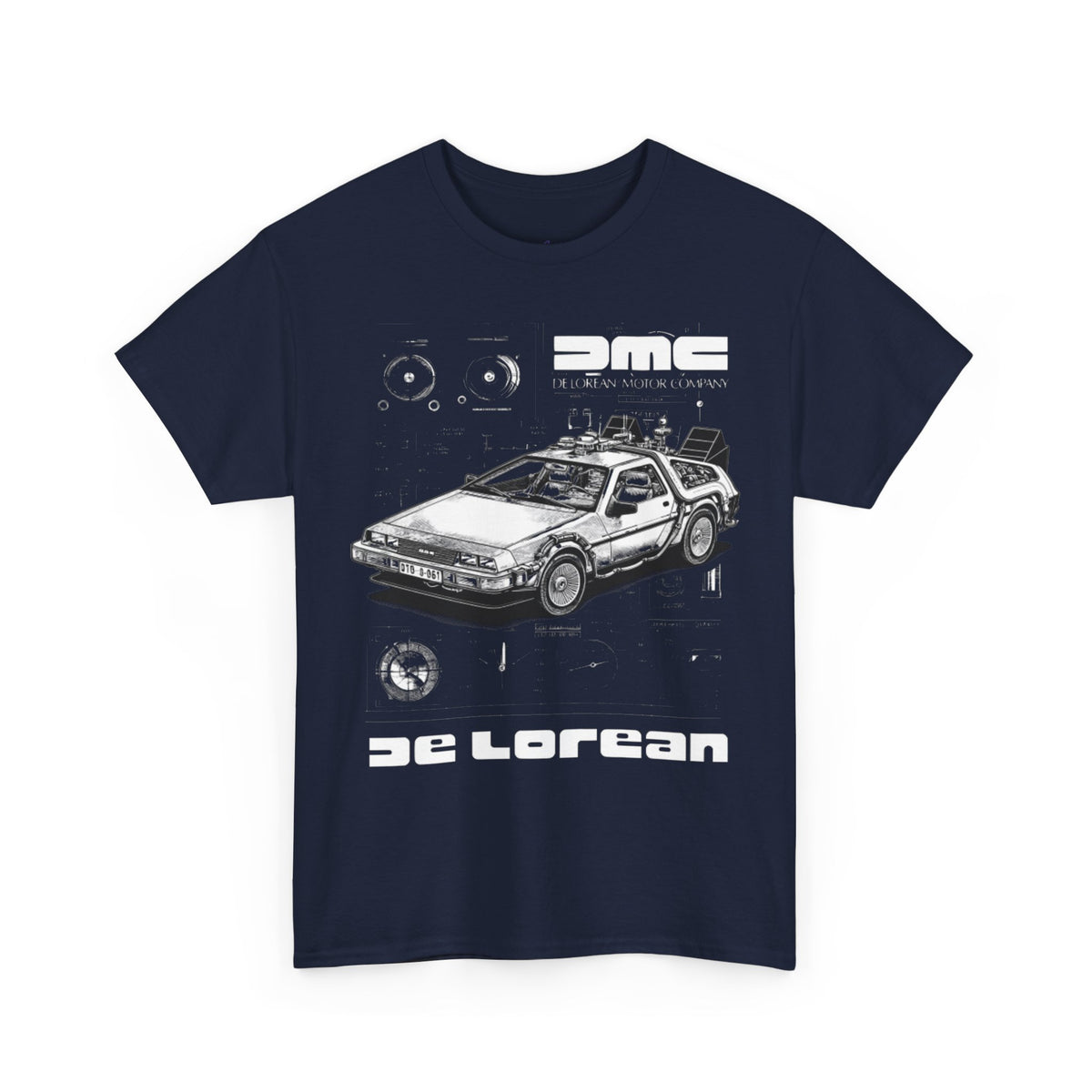 Back To The Future Delorean Specs Premium T-Shirt