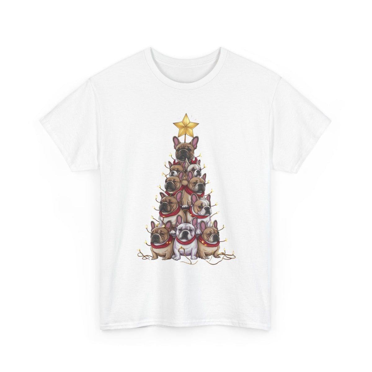 Frenchie Holiday Tree Tee