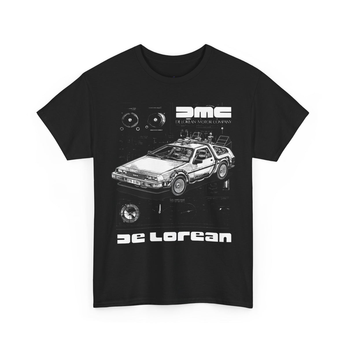 Back To The Future Delorean Specs Premium T-Shirt