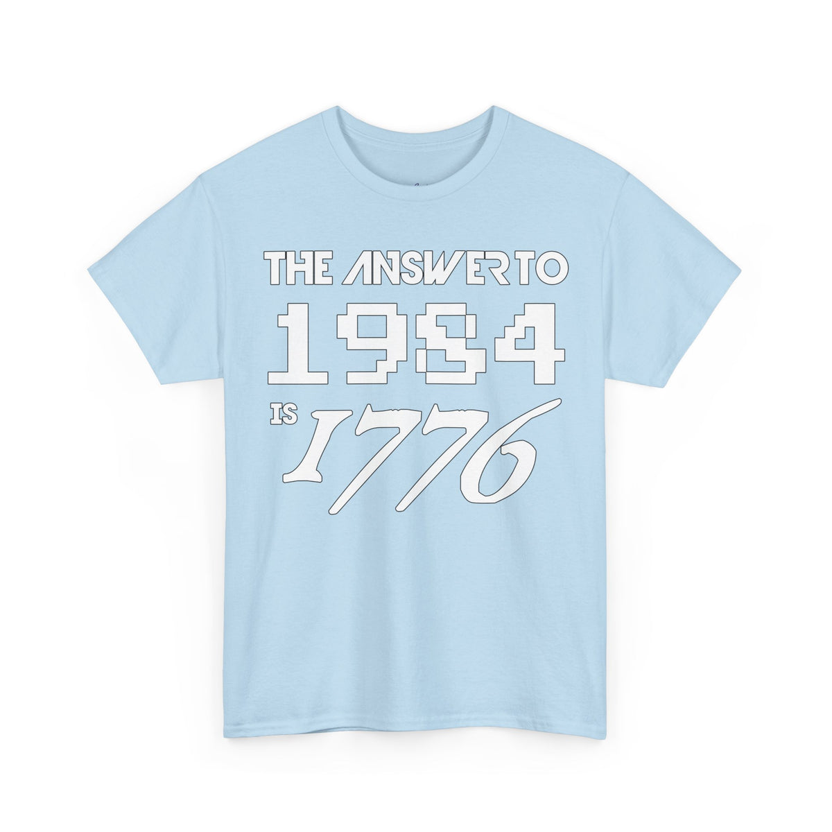 Answer To 1984 Is 1776 New White Premium T-Shirt