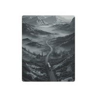 Cinematic Midnight Train Through Misty Mountain Valley