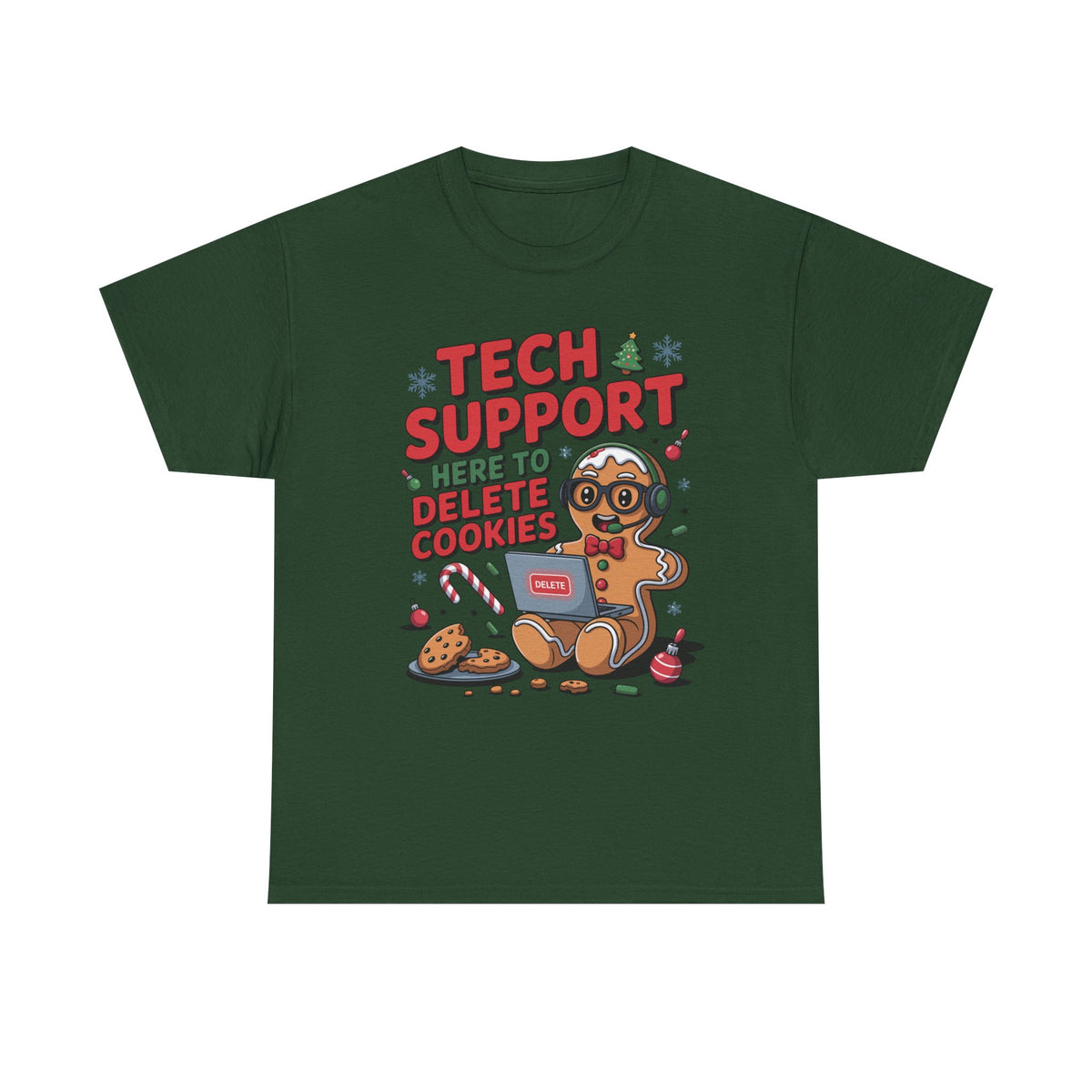 Gingerbread Tech Support Tee