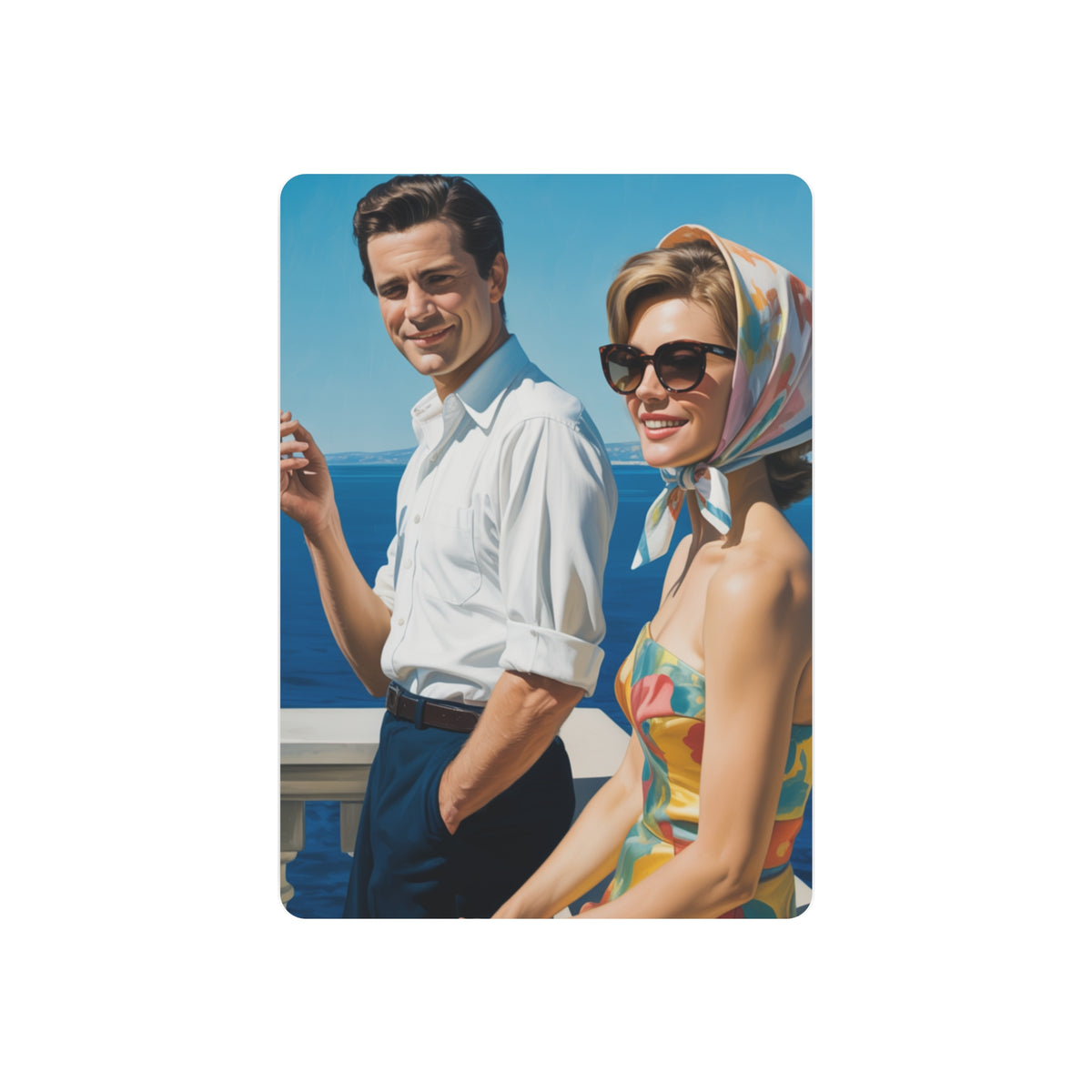 Riviera Romance in Sunlit 1960s Glamour