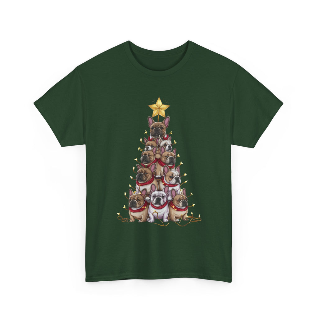 Frenchie Holiday Tree Tee
