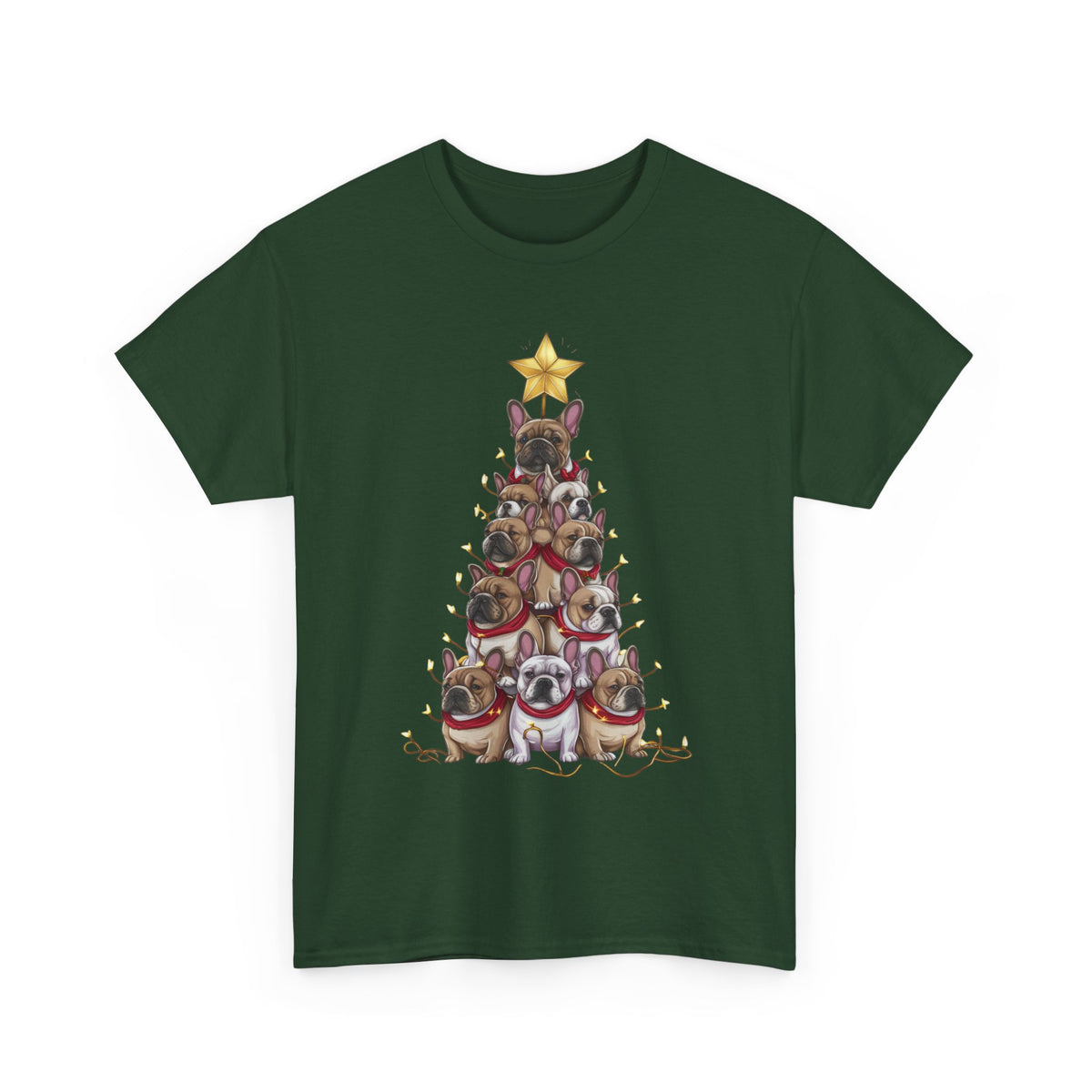 Frenchie Holiday Tree Tee