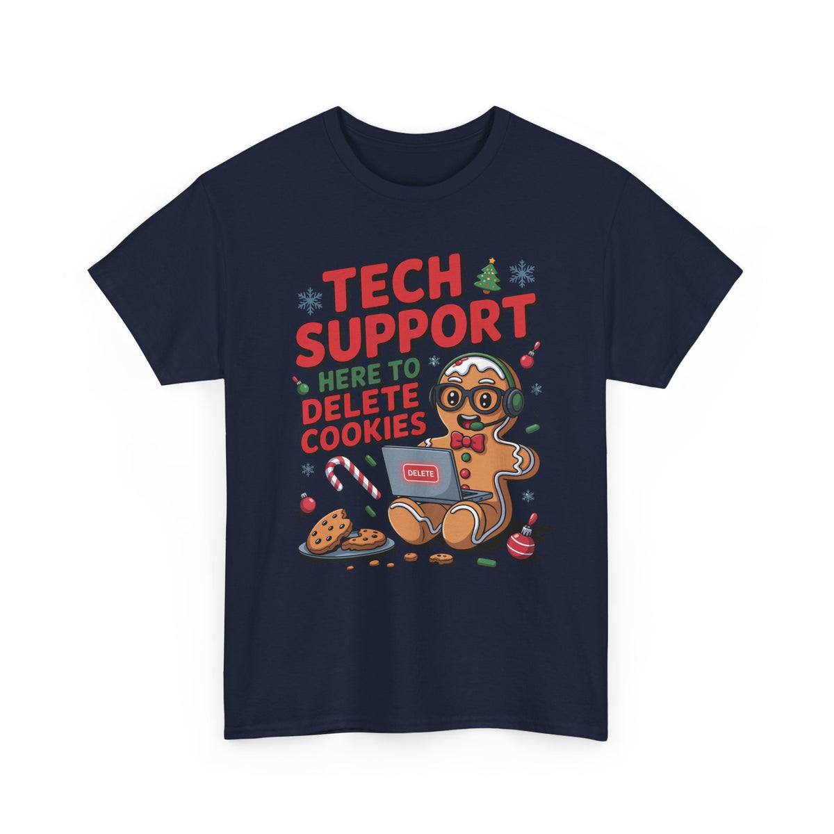 Gingerbread Tech Support Tee