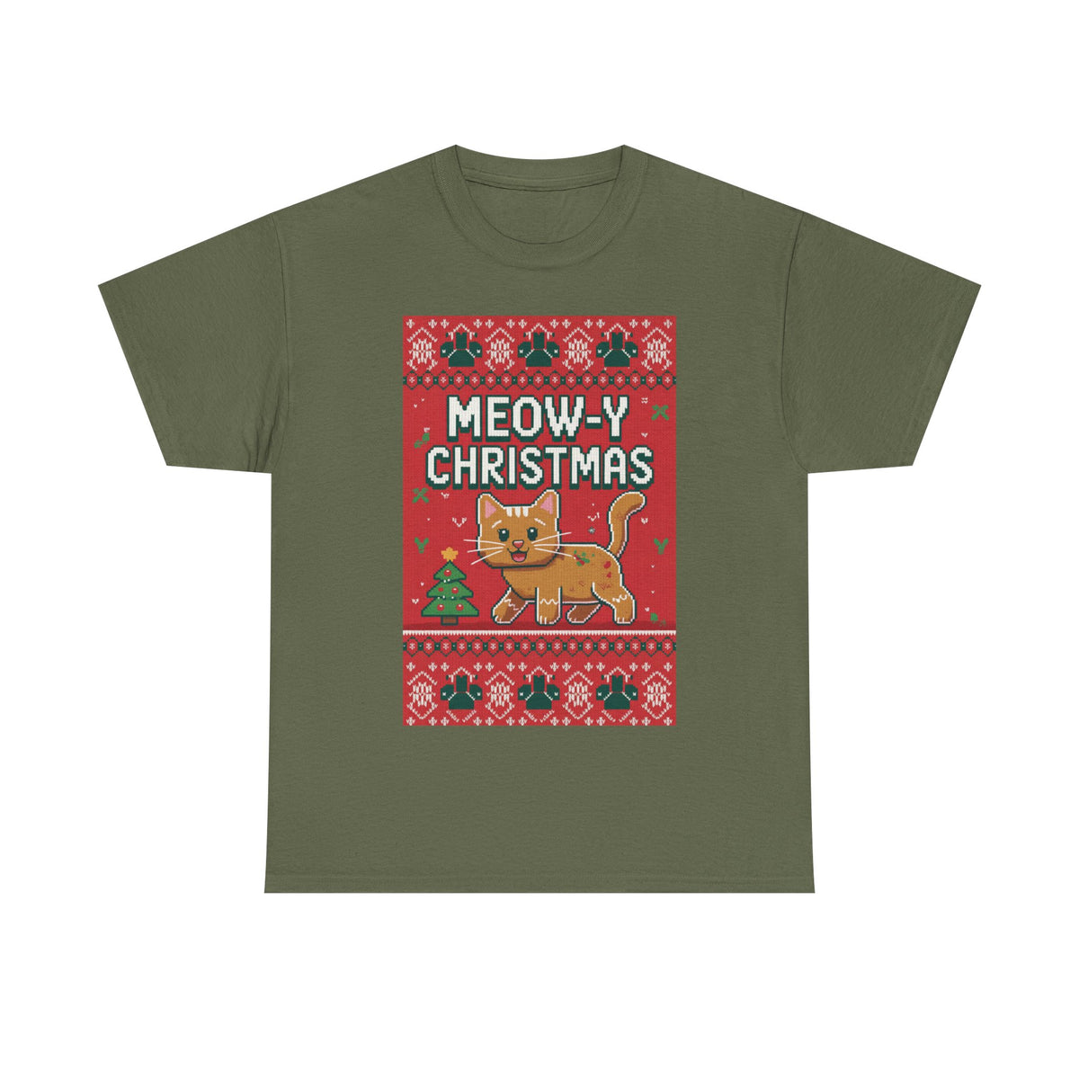 Meowy Christmas Cat Sweater