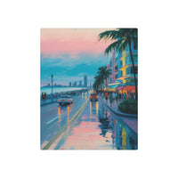 Dreamy Sunset Drive Along a Rainwashed Coastline