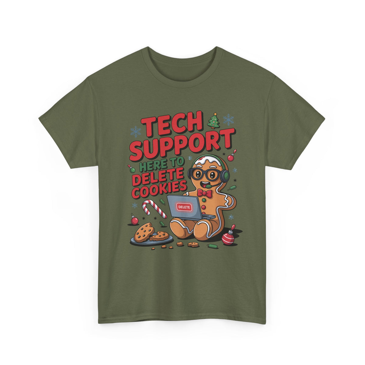 Gingerbread Tech Support Tee