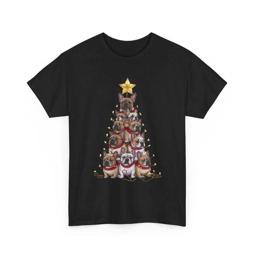 Frenchie Holiday Tree Tee