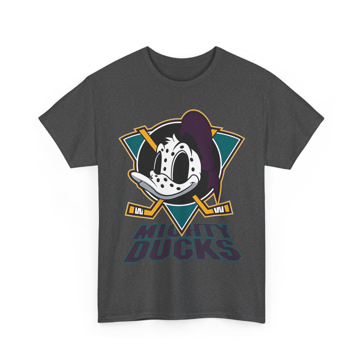 Mighty Ducks Purple Letters Premium T-Shirt