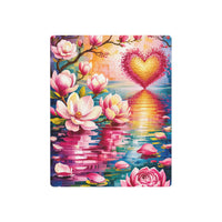 Radiant Heart of Blossoms Oil Mosaic Print