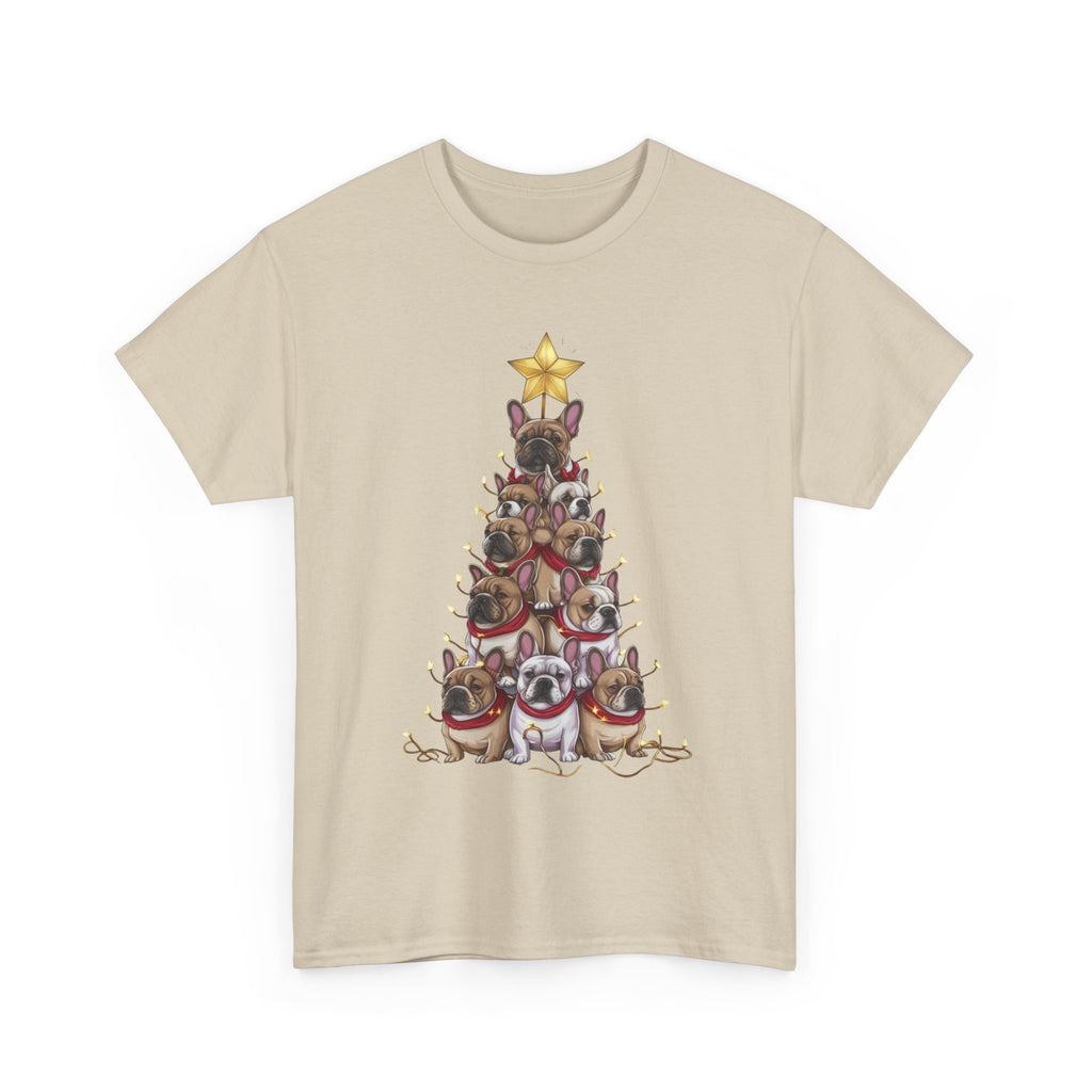 Frenchie Holiday Tree Tee